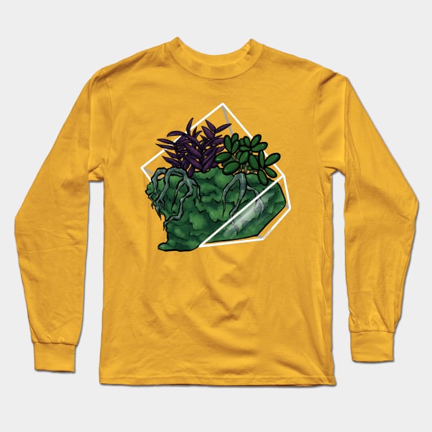 Moss Terrarium Long Sleeve T-Shirt by mcbenik